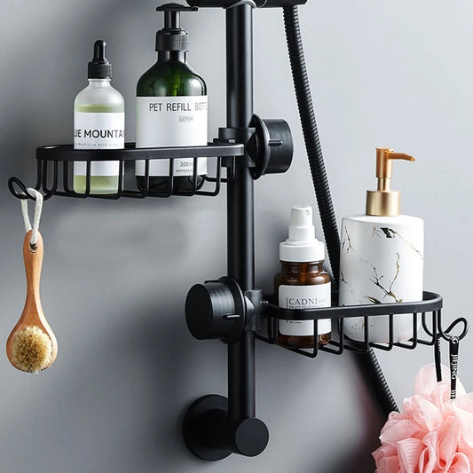 Adjustable Aluminum Bathroom Shower Rack