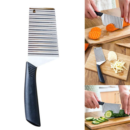 Stainless Steel Crinkle Cutter Knife