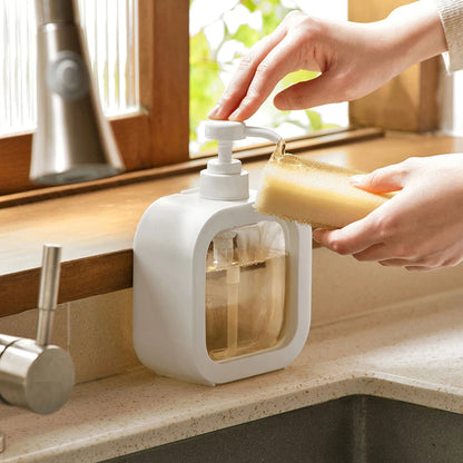 Large-Capacity Transparent Soap Dispenser Bottle