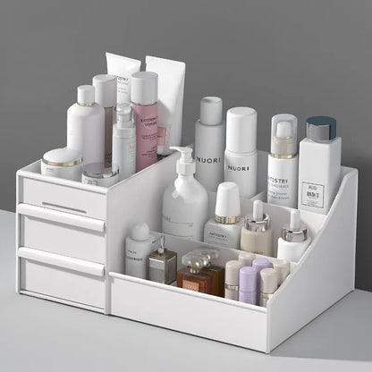 White Drawer Makeup Organizer