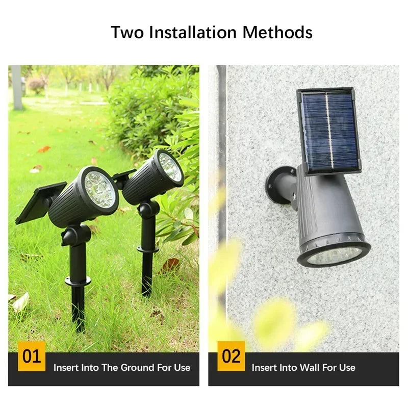 9-LED Solar Lawn Lamp