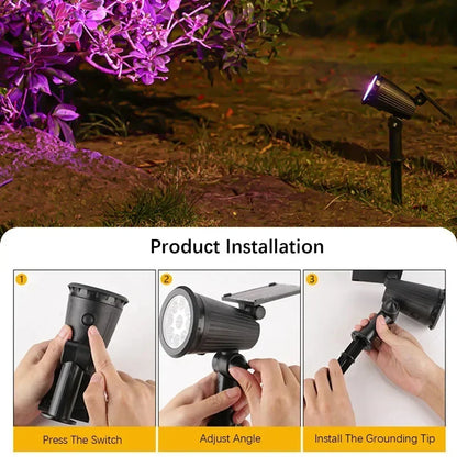 9-LED Solar Lawn Lamp