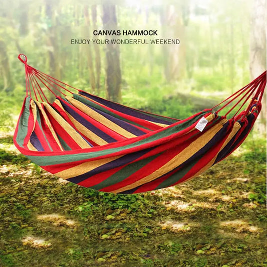 Single Wide Canvas Hammock