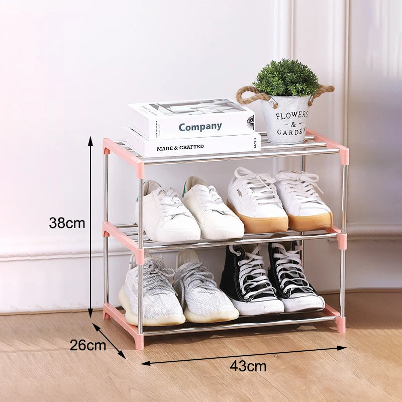 Space-Saving Multi-Layer Shoe Rack