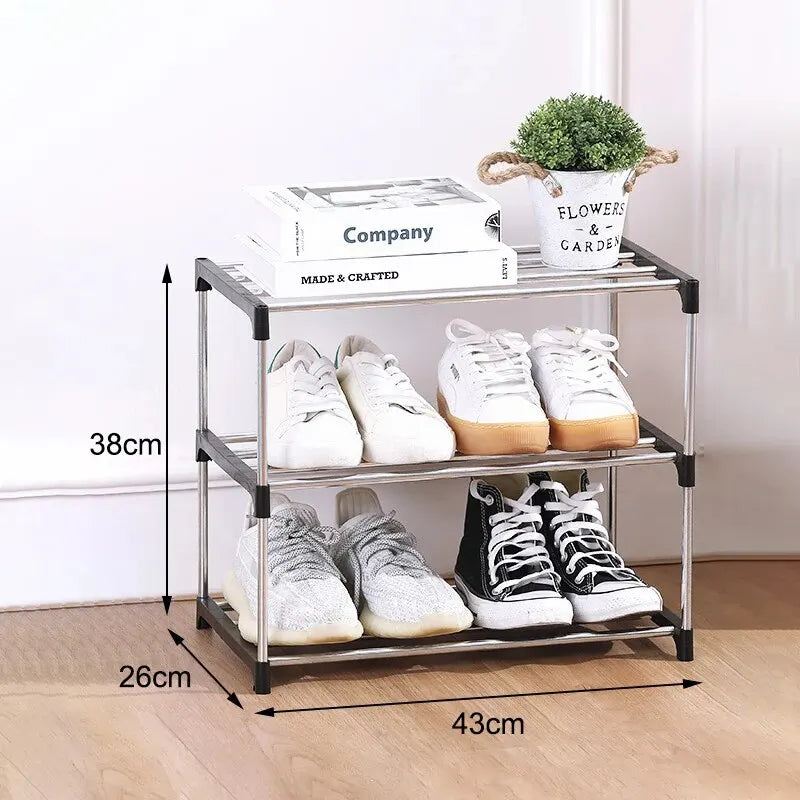 Space-Saving Multi-Layer Shoe Rack