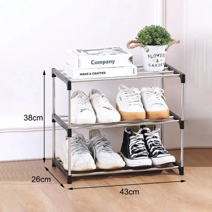 Space-Saving Multi-Layer Shoe Rack