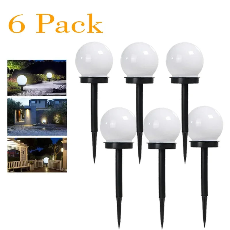 Solar Powered Waterproof LED Bulb Lights