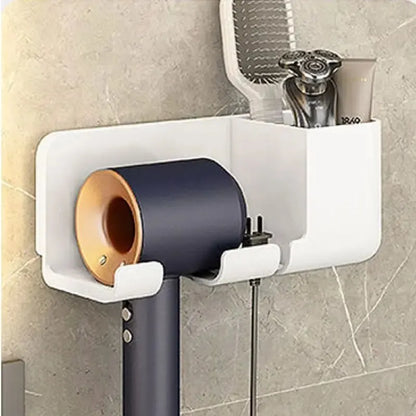 Wall-Mounted Hair Dryer Rack