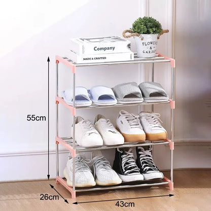 Space-Saving Multi-Layer Shoe Rack