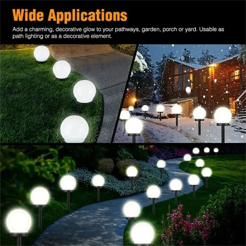 Solar Powered Waterproof LED Bulb Lights