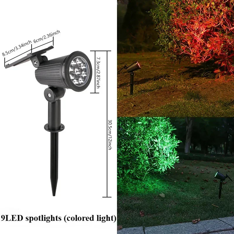 9-LED Solar Lawn Lamp