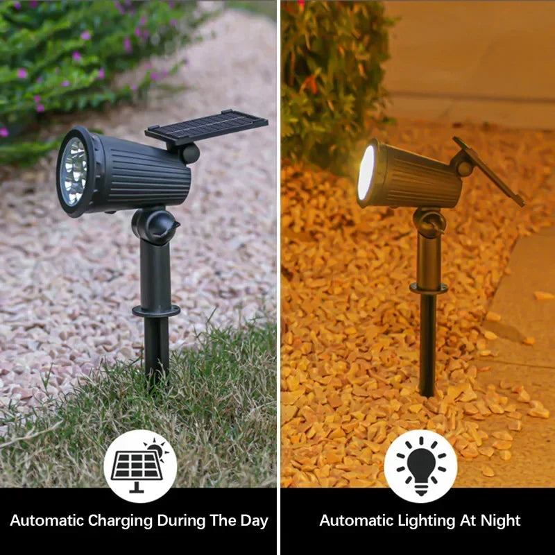 9-LED Solar Lawn Lamp