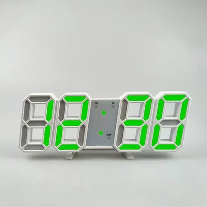 3D LED Digital Alarm Clock with Date