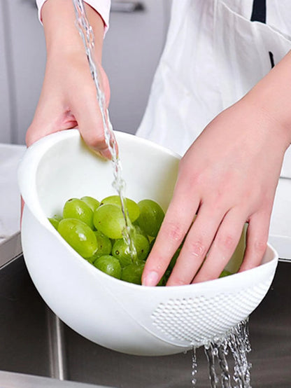 Multipurpose Rice Bowl and Drain Basket