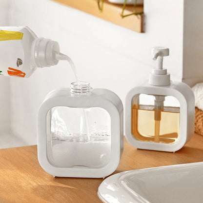 Large-Capacity Transparent Soap Dispenser Bottle