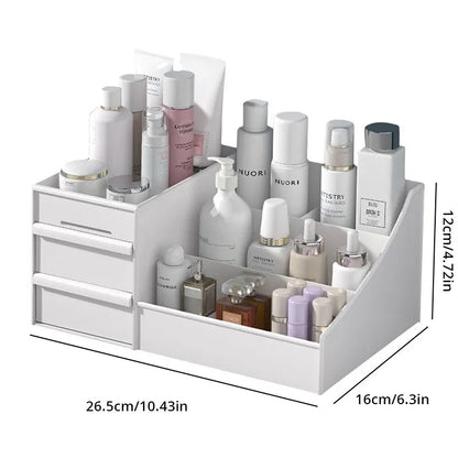 White Drawer Makeup Organizer