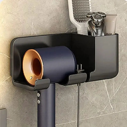 Wall-Mounted Hair Dryer Rack