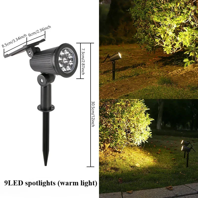 9-LED Solar Lawn Lamp