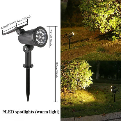 9-LED Solar Lawn Lamp