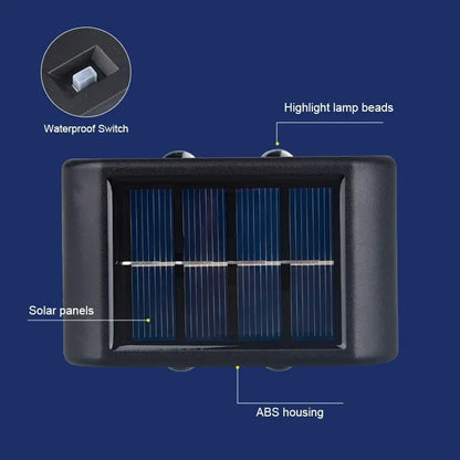 4LED Solar Wall Light