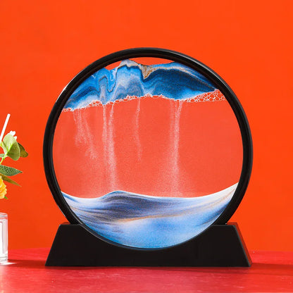 3D Moving Sand Art Round Glass Sandscape