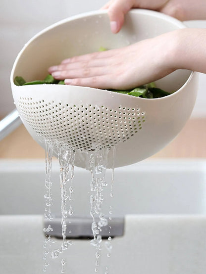 Multipurpose Rice Bowl and Drain Basket