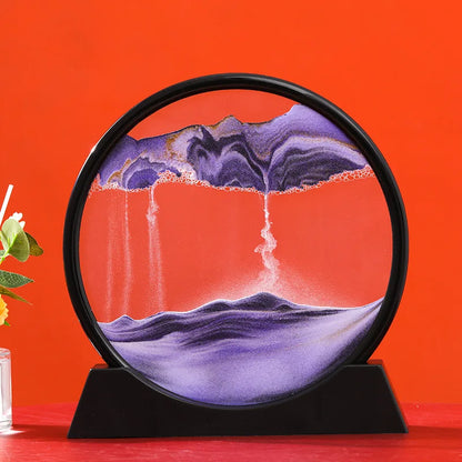 3D Moving Sand Art Round Glass Sandscape