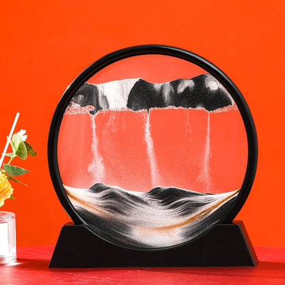 3D Moving Sand Art Round Glass Sandscape