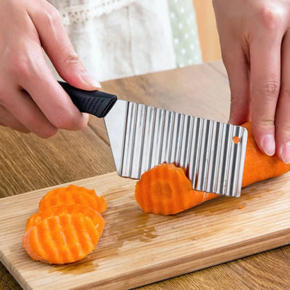 Stainless Steel Crinkle Cutter Knife