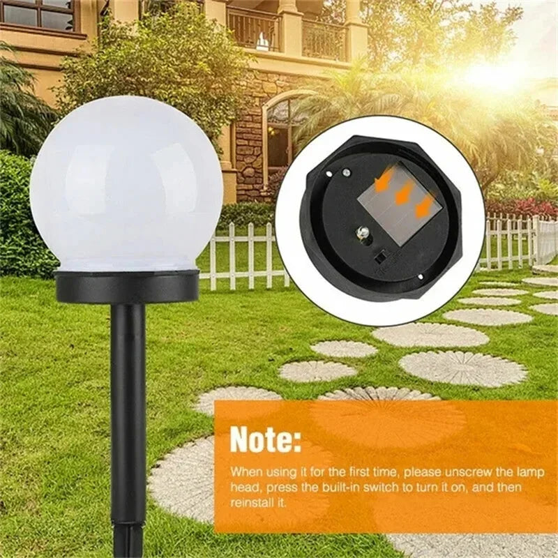 Solar Powered Waterproof LED Bulb Lights