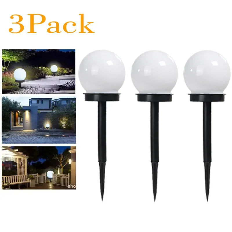 Solar Powered Waterproof LED Bulb Lights