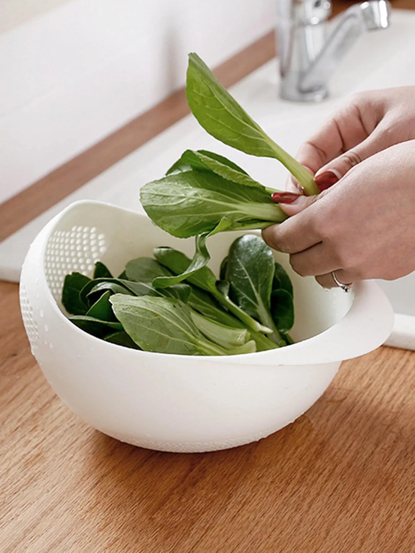 Multipurpose Rice Bowl and Drain Basket