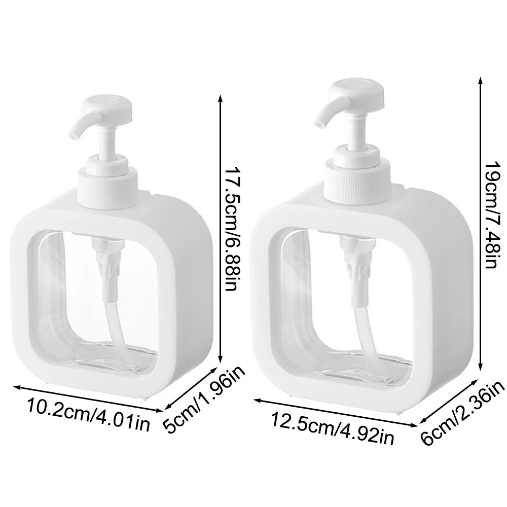 Large-Capacity Transparent Soap Dispenser Bottle