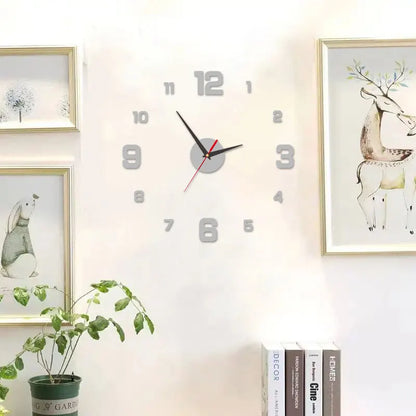 3D Frameless DIY Wall Clock