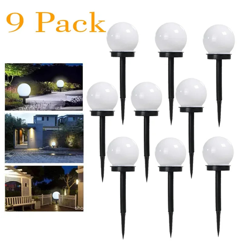 Solar Powered Waterproof LED Bulb Lights